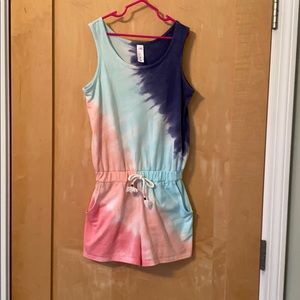 Justice tie dye romper